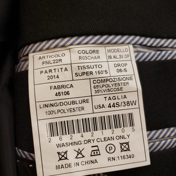 FERRICCI PREMIUM SHAWL  COLLAR LAPEL JACKET SZ 44S - Picture 4 of 8